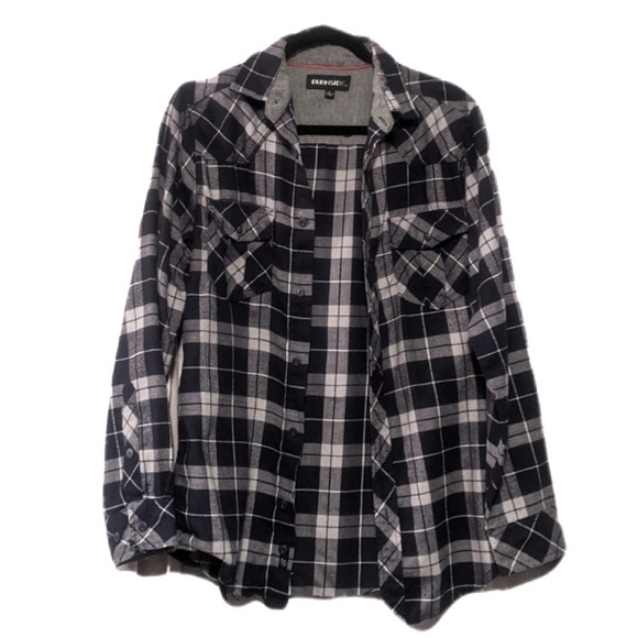 burnside Other - Burnside Blue Medium Weight Flannel Plaid Shirt